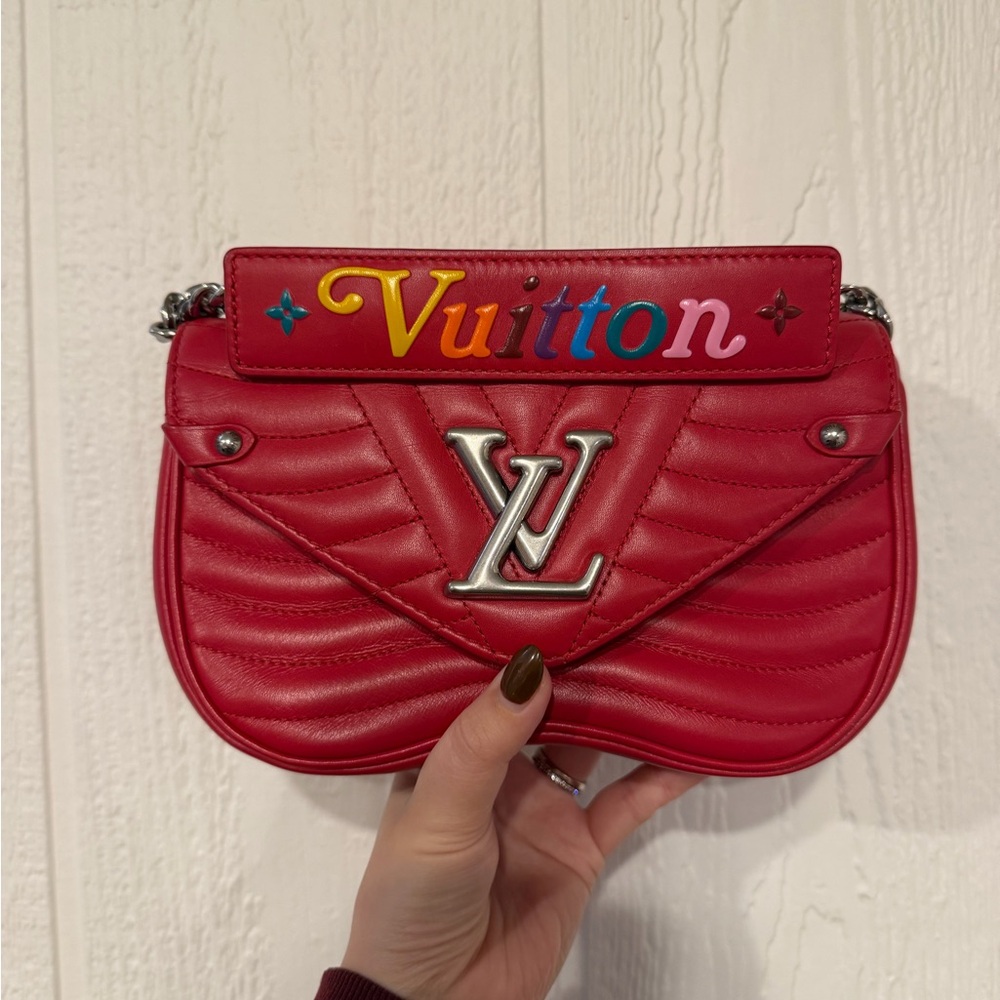 SOLD - Louis Vuitton New Wave PM Red Quilted Women's Bag